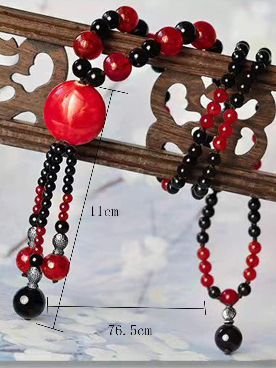 Ball Charm Beaded Necklace