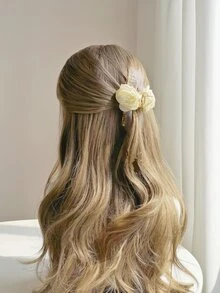 Garra de pelo con diseño de flor - Multicolor - Ver 1