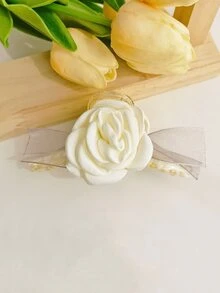 Garra de pelo con diseño de flor - Multicolor - Ver 2