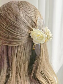 Garra de pelo con diseño de flor - Multicolor - Ver 3