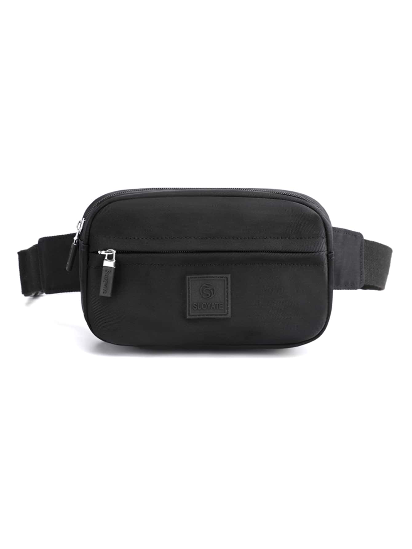 Không thấm nước, nhẹ, gói Fanny Pack trang trí chữ cái thông thường cho doanh nhân dành cho nữ tuổi teen Sinh viên đại học, tân binh và công nhân cổ trắng Hoàn hảo cho văn phòng, đại học, công việc, kinh doanh, đi làm - màu đen - Xem 1