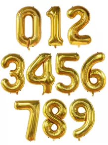 Mtrong Te 1 szt. 40-calowy balon w kształcie cyfry, Boże Narodzenie - Złoto - Zobacz 5