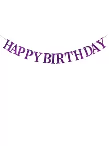 1pc Birthday Party Decorative Pull Flag