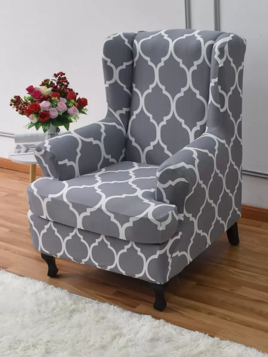 Tấm bọc ghế hình học in hình cánh - Nhiều màu - Xem 1