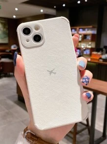 vỏ điện thoại hoa văn phẳng - trắng - Xem 1