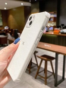 vỏ điện thoại hoa văn phẳng - trắng - Xem 2