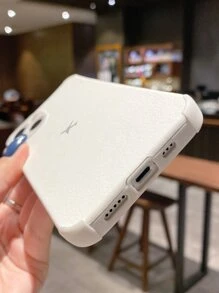 vỏ điện thoại hoa văn phẳng - trắng - Xem 3