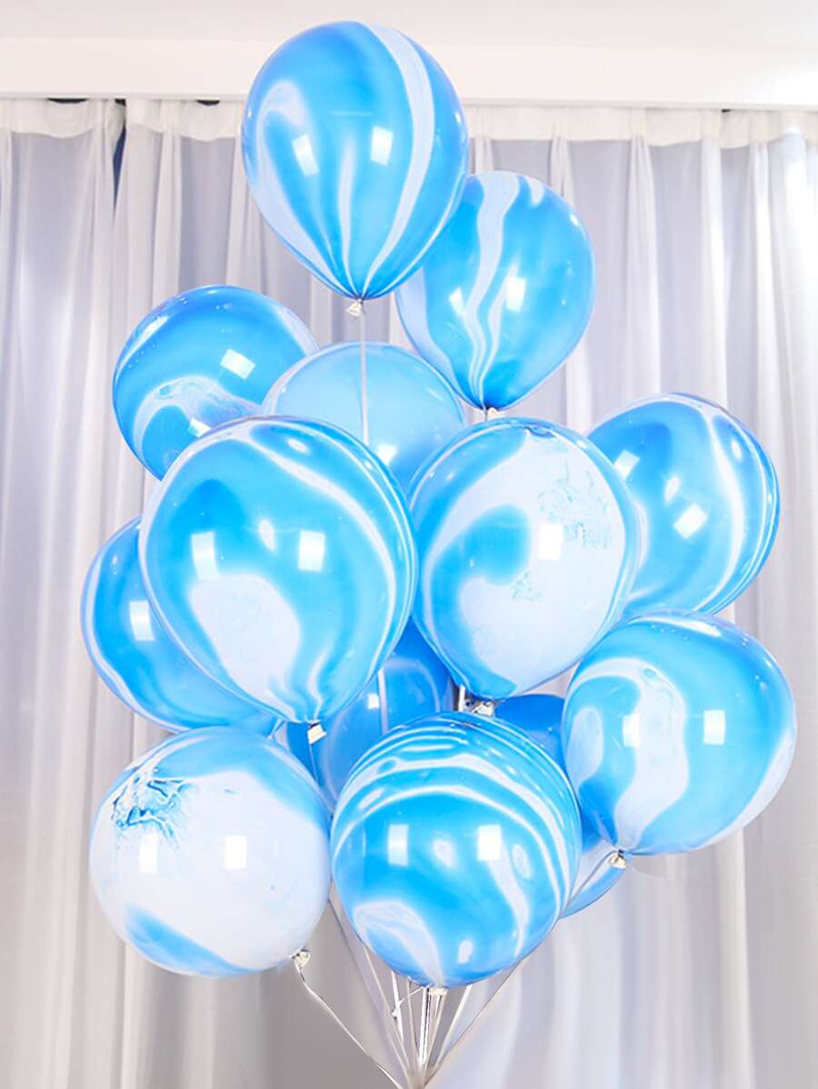 12 piezas Set globo decorativo - Azul - Ver 1