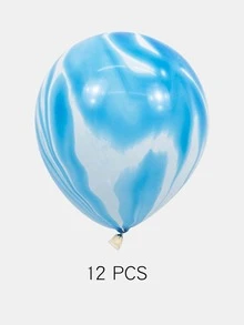 12 piezas Set globo decorativo - Azul - Ver 3