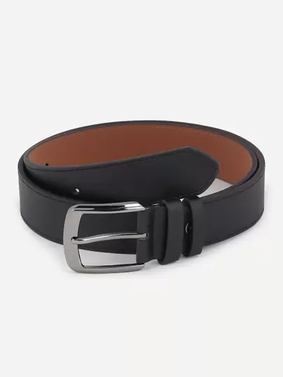Men Plain Metal Buckle Belt Casual