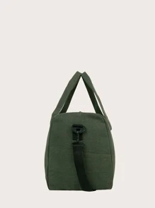 Bolso de lona minimalista de gran capacidad - Verde - Ver 5