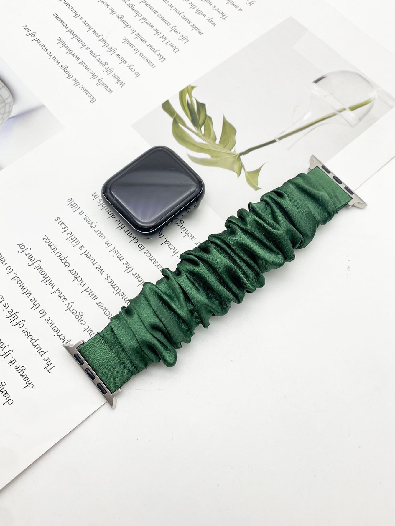 大腸髮圈錶帶適用於Apple Watch - 綠色 - 查看 1