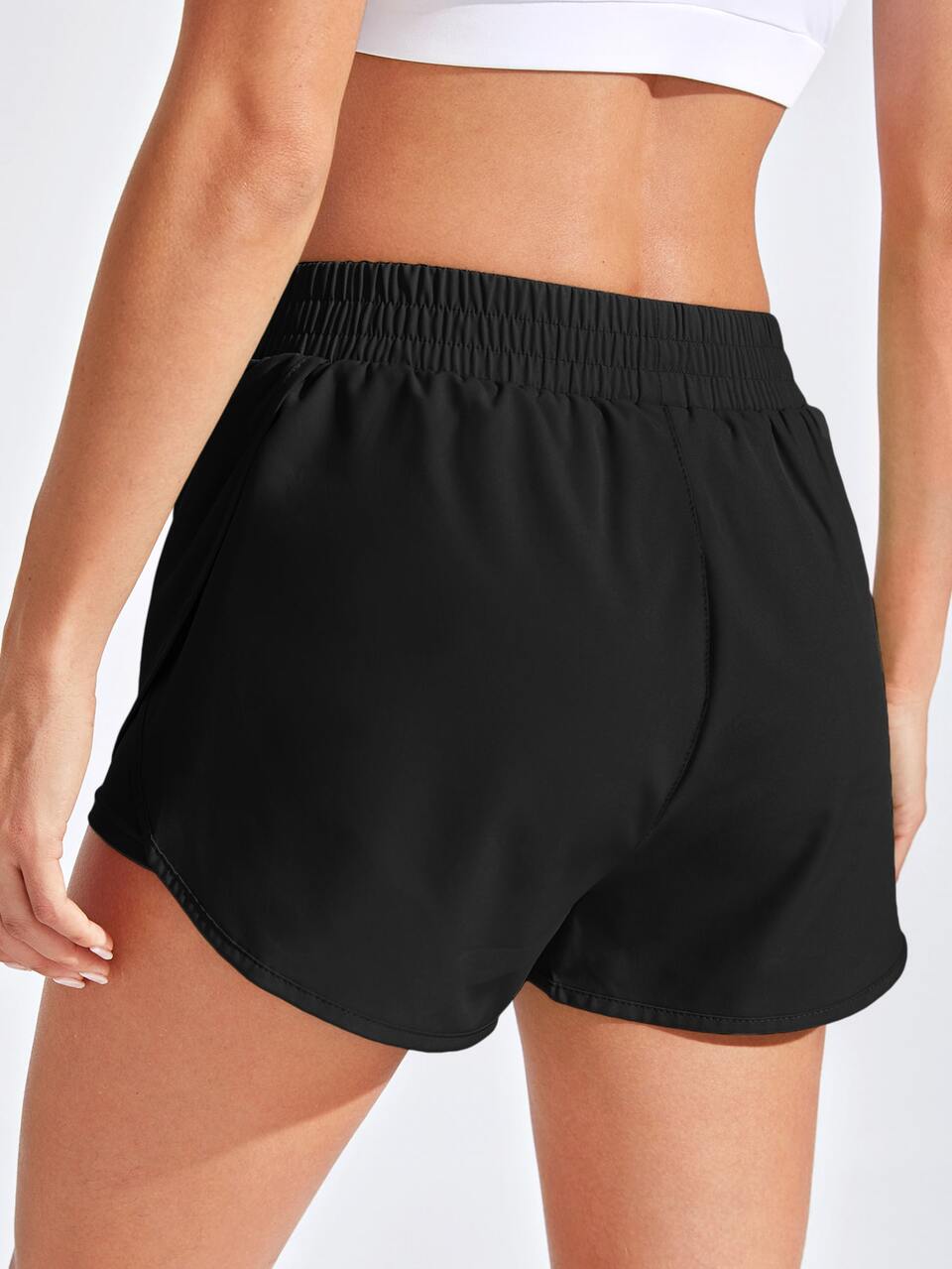 Active High-Rise Tulip Hem ShortsWomen Sweat Short, Gym Short, Biker Short