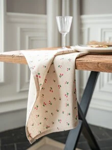 1pc Cherry Pattern Cloth Napkin - Multicolor - View 5
