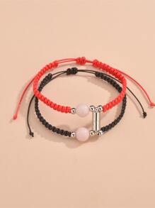 2入組磁性編織手鏈 - 彩色 - 查看 2