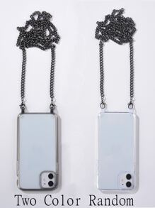 Clear Phone Case With Chain Hand Strap Compatible With IPhone 11,IPhone 13,IPhone 14 Pro Max