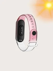 Dây đeo đồng hồ trong suốt đổi màu tương thích với Xiaomi - Hồng - Xem 2