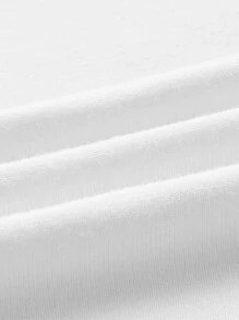 Yang L McDonald One Shoulder Watermelon & Figure Graphic Tee - White - View 3