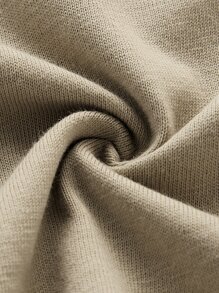 Sveta Drop Shoulder Figure Graphic Tee - Khaki - View 4