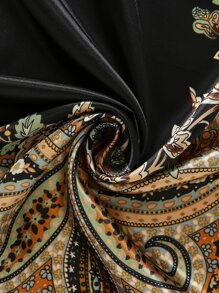 1 chiếc khăn choàng họa tiết Paisley thời trang dành cho nữ, kích thước 90*90cm - Nhiều màu - Xem 5