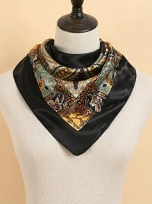 1 chiếc khăn choàng họa tiết Paisley thời trang dành cho nữ, kích thước 90*90cm - Nhiều màu - Xem 2