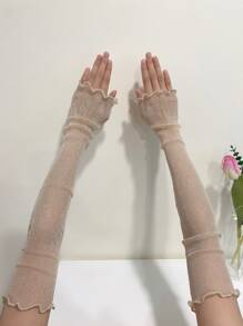 生菜修剪袖子婚礼情人节 - 米色 - 查看 1