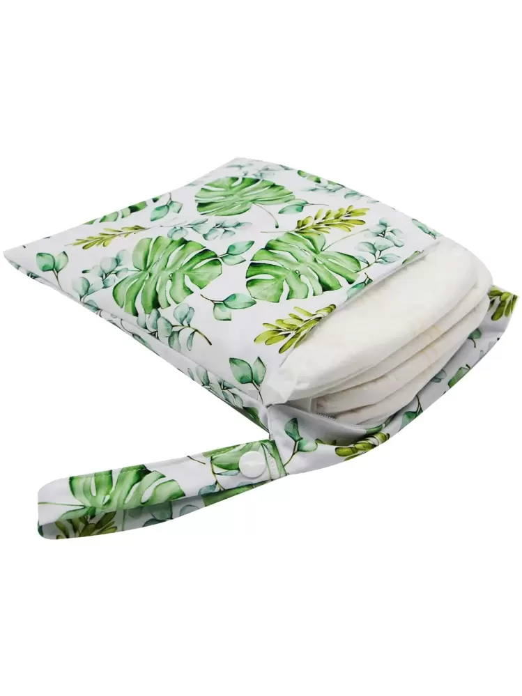 1pc Palm Leaf Pattern Diaper Bag - Multicolor - View 2