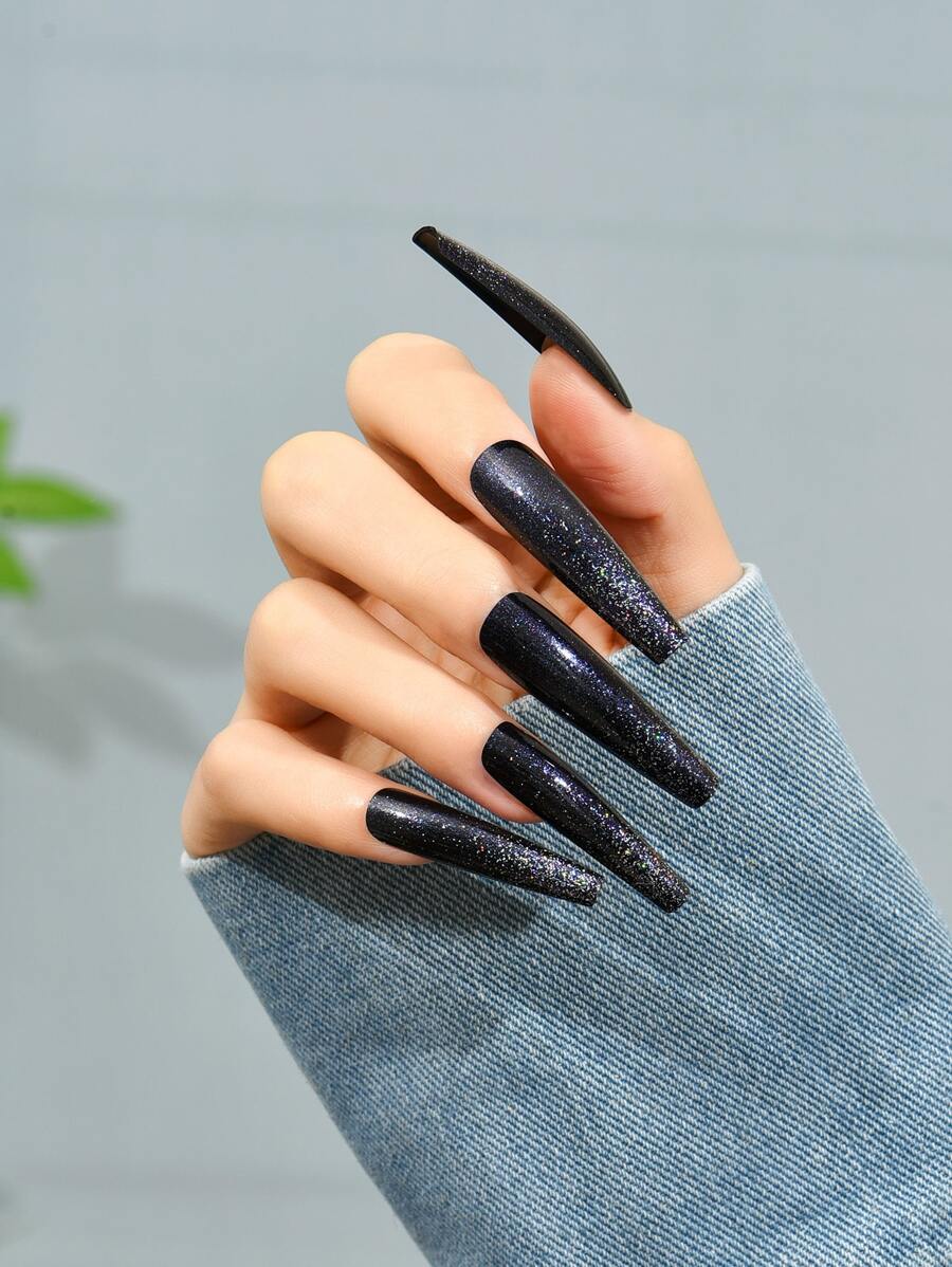 Instantly Upgrade Your Look with 24pcs Nude Color False Nails Matte XXL Long Coffin Nail Tips Detachable Press on Nails DIY Manicure for Women - Multicolor - View 1