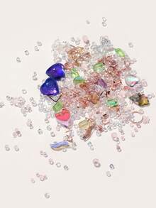 1 pieza Decoración de uñas tipo de mezcla con diamante de imitación - Multicolor - Ver 4