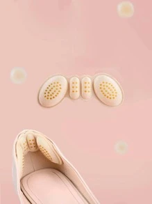 1雙透氣後跟墊 - 杏色 - 查看 1