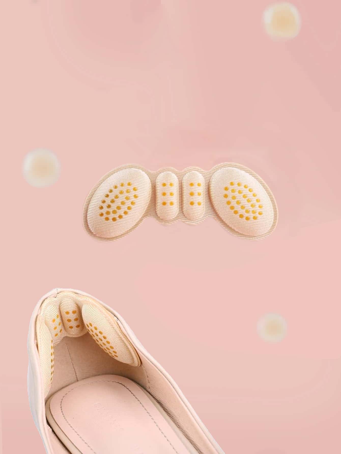 1雙透氣後跟墊 - 杏色 - 查看 1