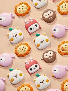 2 piezas Tope de puerta al azar con dibujos animados de silicona - Multicolor - Ver 2