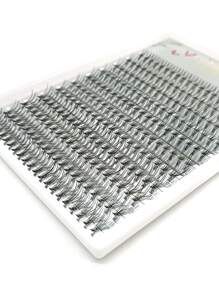 Golden Unwinding 220PCS Luxury Faux Mink Lashes, 20D Voluminous, Cruelty-Free, Lasting All Day, Vegan False Eyelashes - Hypoallergenic, Latex-Free, Soft & Lightweight For Sensitive Eyes Lash Clusters, Eyelash Clusters, Individual Eyelashes, Lashes, Fake Lashes - Black - View 3