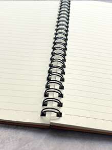 1pc Sổ tay xoắn ốc tối giản - Màu Khaki - Xem 3