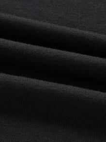 GENTILAND Tops Nam màu trơn Cơ bản - màu đen - Xem 4