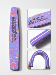 NailSunshine 5 cái 100/180 Grit Nail File - Màu tím - Xem 5