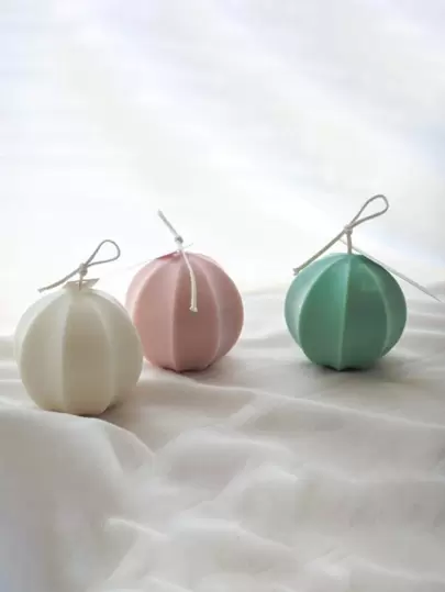 1入組幾何形狀蠟燭矽膠模具