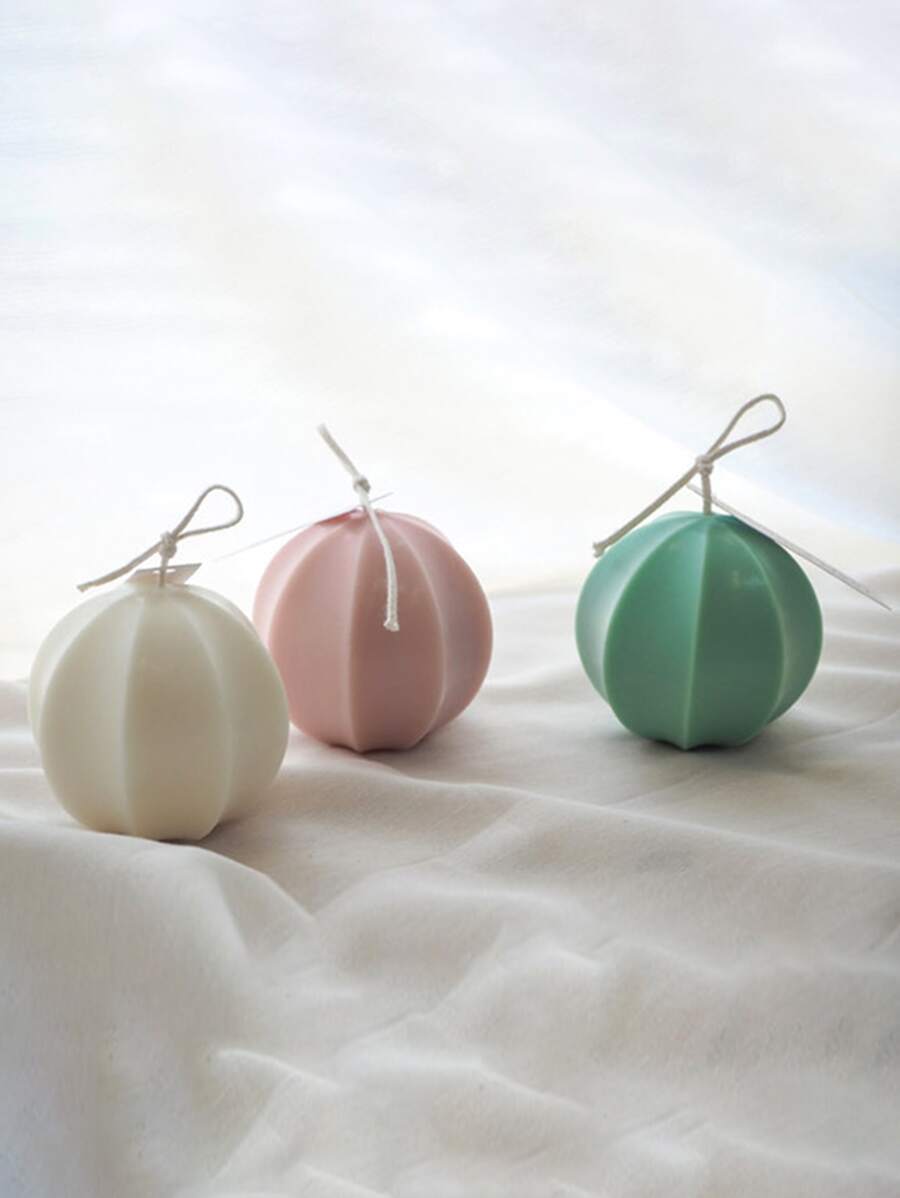 1入組幾何形狀蠟燭矽膠模具 - 白色 - 查看 1