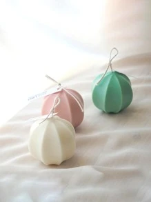 1入組幾何形狀蠟燭矽膠模具 - 白色 - 查看 5