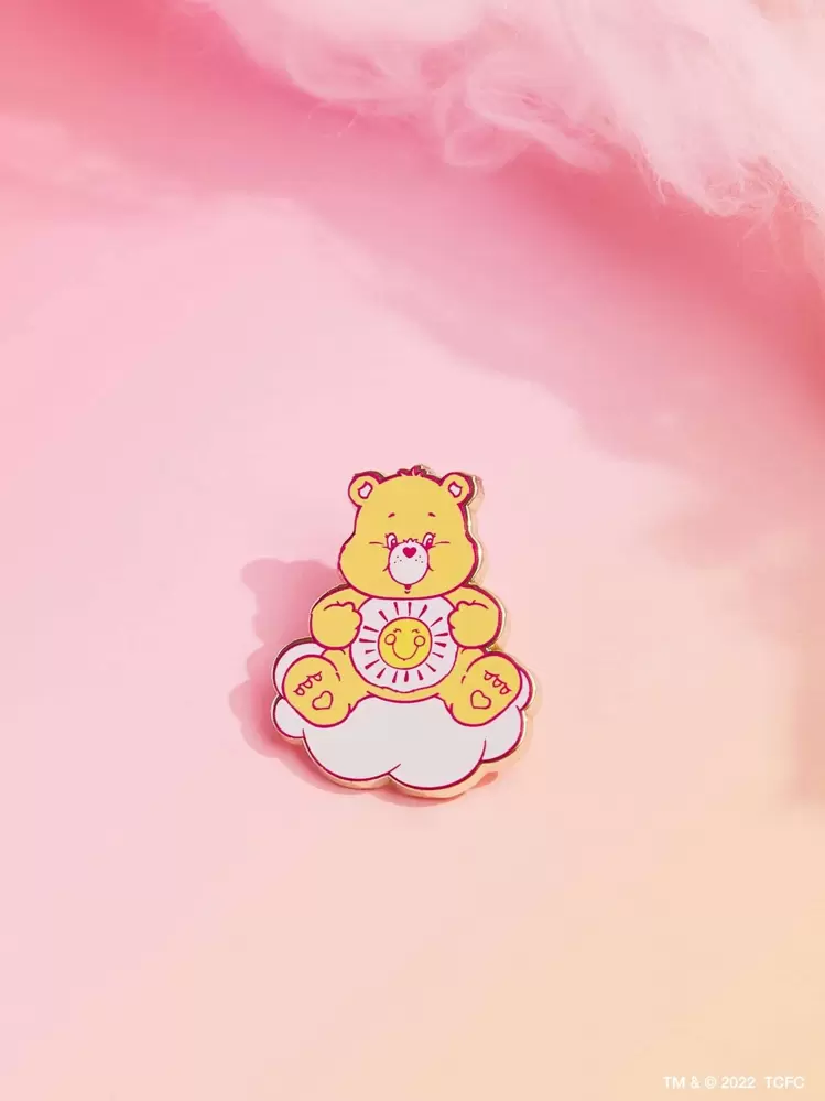 SHEIN X Care Bears 3 chiếc ghim cài áo hình chú gấu dễ thương bằng hợp kim kẽm - Nhiều màu - Xem 5