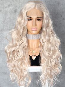 13*3 Lace Front Long Body Wave Synthetic Wig - Gold - View 4