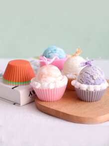 6 piezas Molde de silicona con diseño de taza - Multicolor - Ver 6