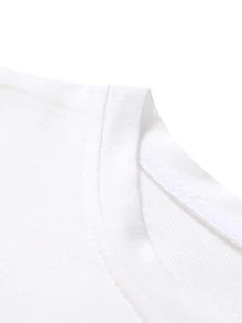 Manfinity Men Floral & Slogan Graphic Tee - White - View 3