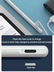 兼容 iPad 的主动式蓝牙磁力触控笔 - 白色 - 查看 7