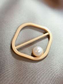 1pc Faux Pearl Decor Adjustment Buckle - Multicolor - View 2