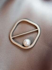 1pc Faux Pearl Decor Adjustment Buckle - Multicolor - View 3