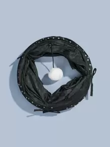 1 Pièce Jouet Pour Chat En Forme De Tunnel En S Imprimé, Adapté Aux Petits Et Moyens Animaux Domestiques