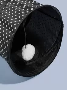 1 Pièce Jouet Pour Chat En Forme De Tunnel En S Imprimé, Adapté Aux Petits Et Moyens Animaux Domestiques