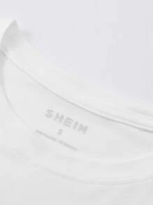 Mona Lisa Print Tee - White - View 4