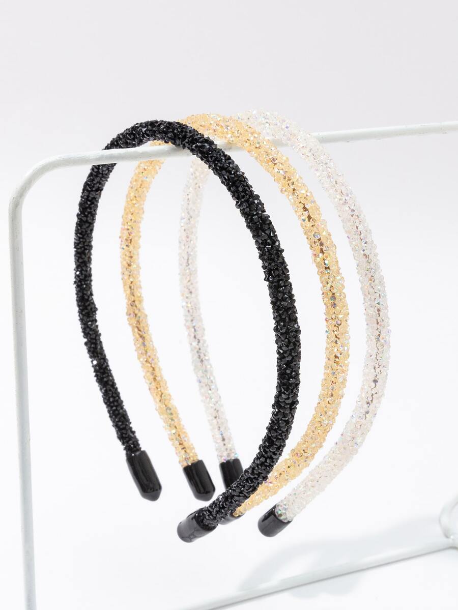 3pcs Đồ trang trí Rhinestone Dây buộc tóc Thanh lịch - Nhiều màu - Xem 1